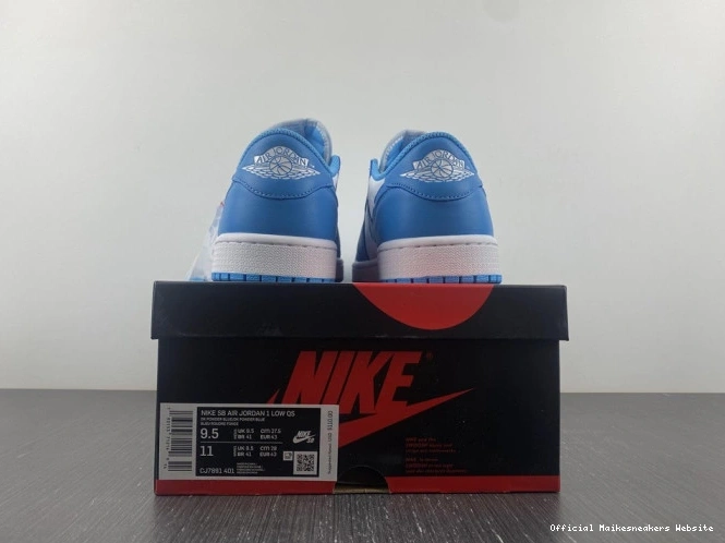 Official Maikesneakers Low x CJ7891-401 UNC Nike Jordan Air SB 1 0807